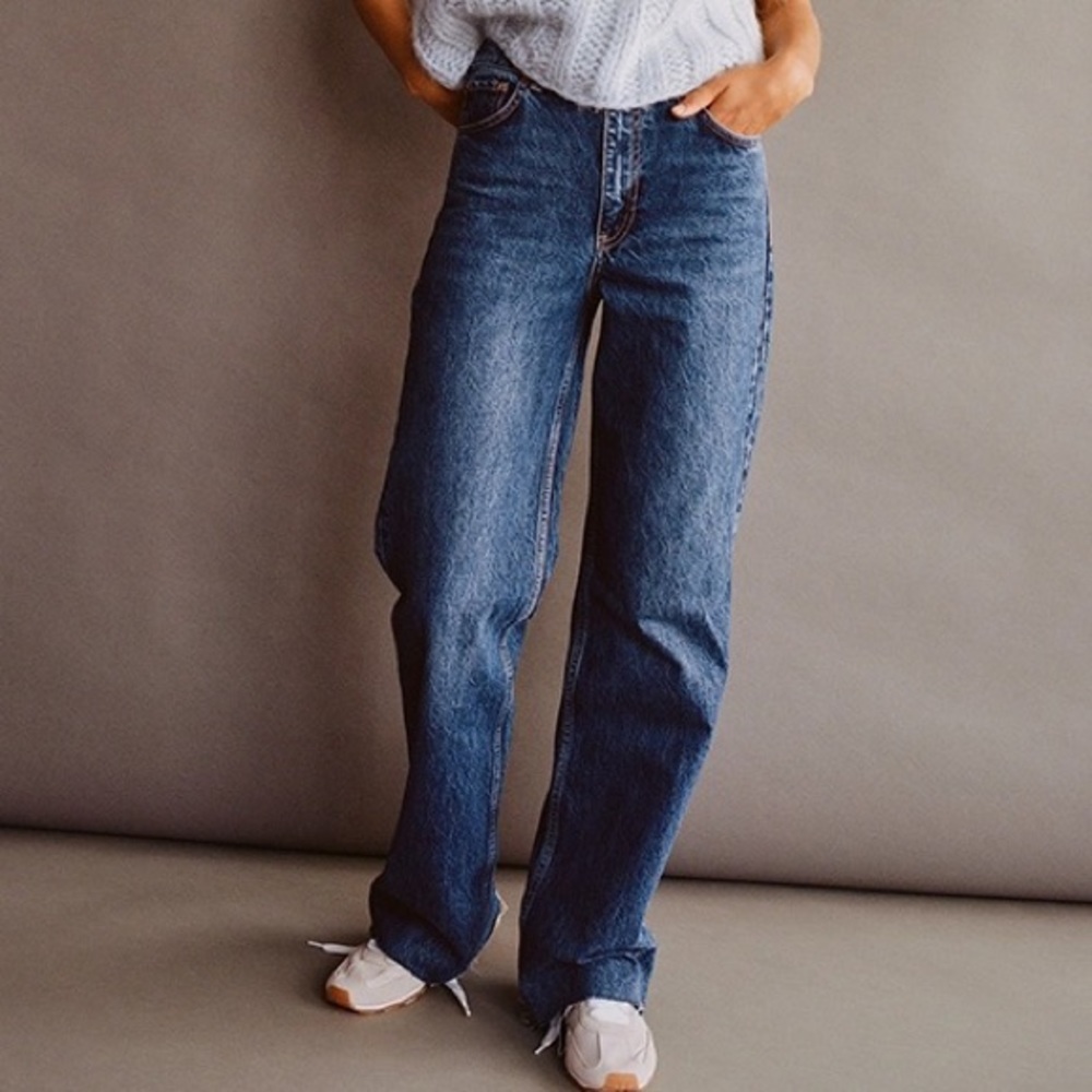 Zara high waisted mom jeans